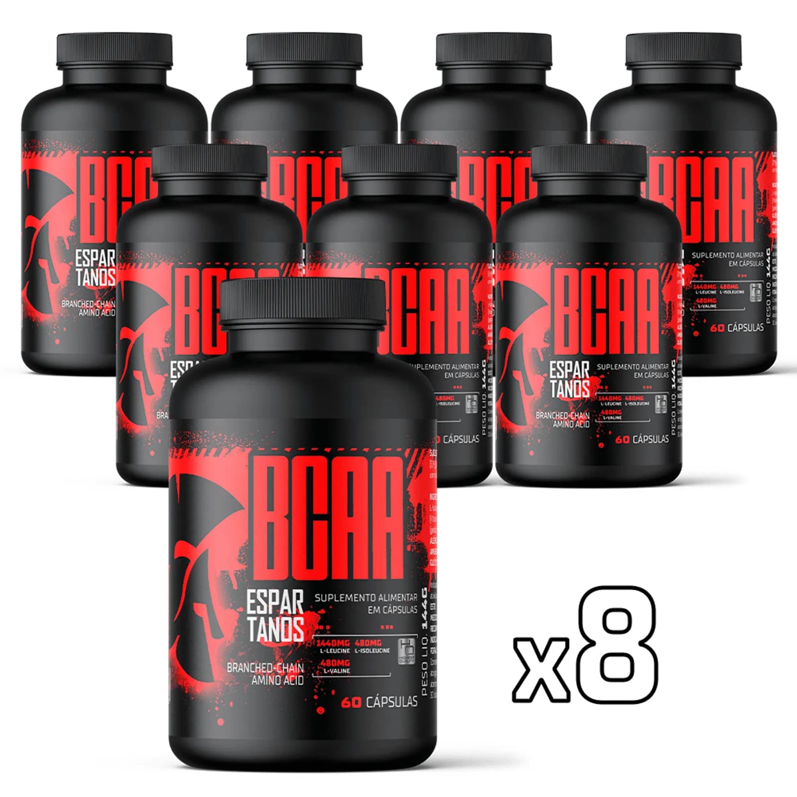 Combo 8x Bcaa - Espartanos