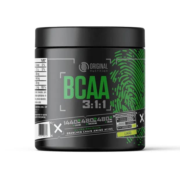 Bcaa Powder 100G Original Nutrition - Limão
