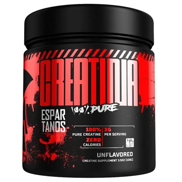 Creatina Monohidratada 100% Pura 100G - Espartanos - Aprovada Laudo ABENUTRI