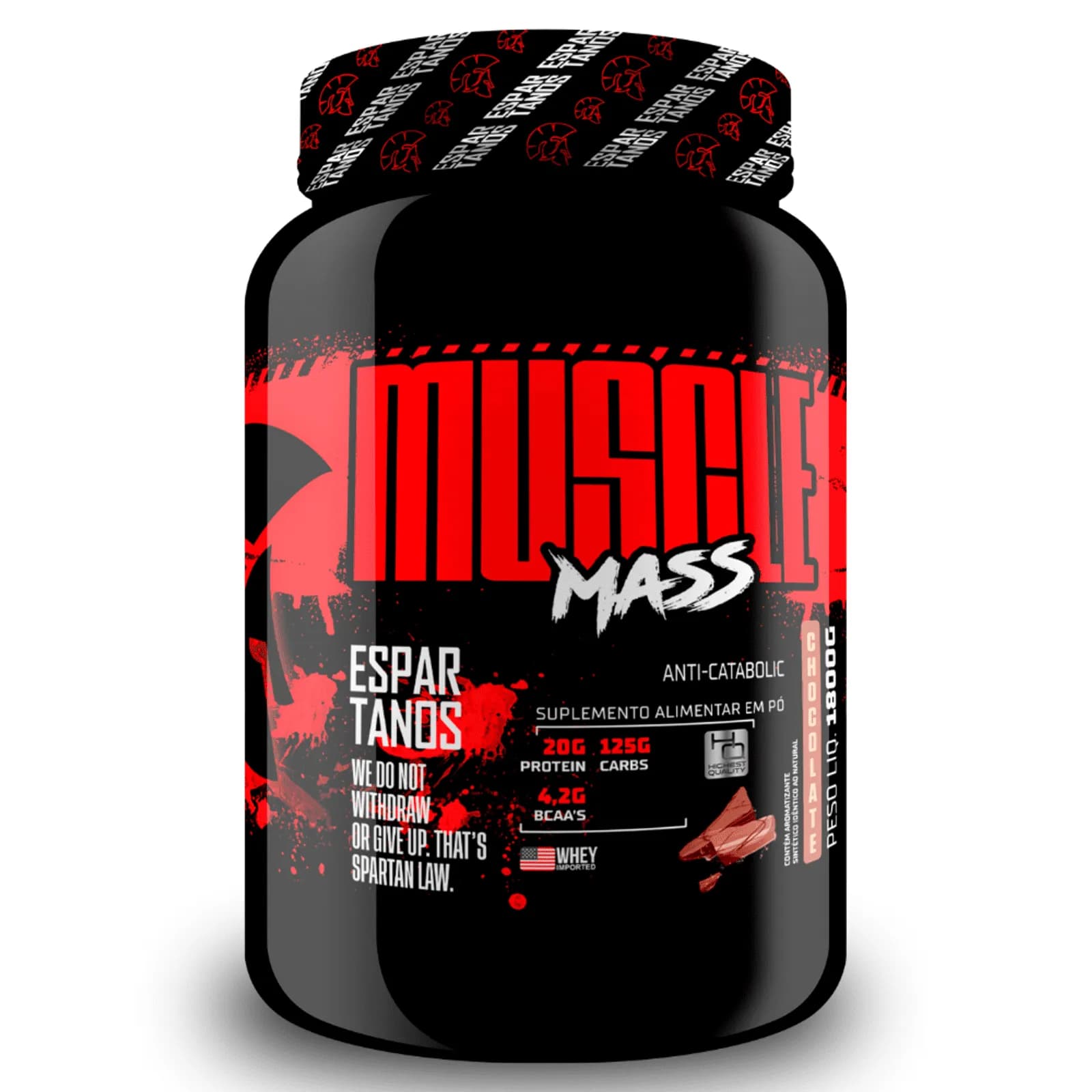 Muscle Mass Hipercalórico 1800g - Espartanos