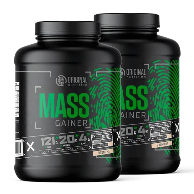 Kit 2x Mass Gainer Hipercalórico 1800G - Original Nutrition