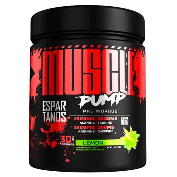Pré Treino Muscle Pump Pre Workout 300g - Espartanos